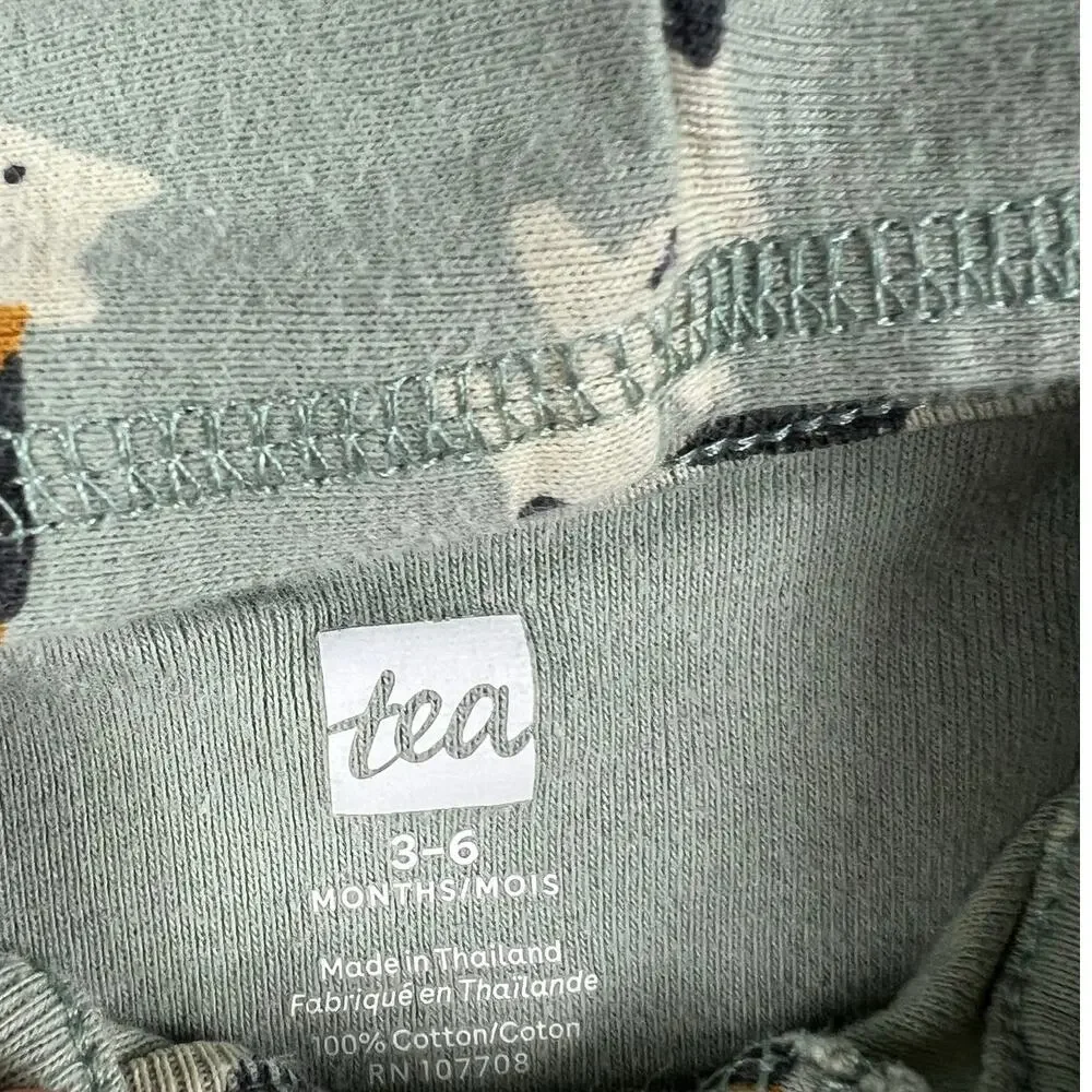 Tea Collection Sushi Cat Hooded Romper size 3-6 months